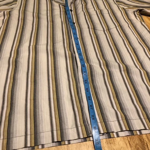 Kuhl Striped Button Up Shirt Lightweight Cotton Blend Casual Hiking Mens Size M - Picture 8 of 9